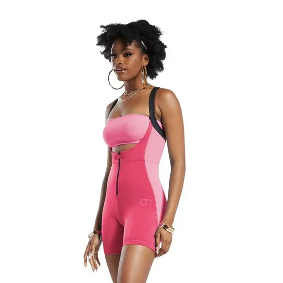 Reebok x Cardi B Leotard BARBIE PINK Sizes M L Bodycon in